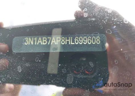 2017 Nissan Sentra Sv z USA, uszkodzony, nr VIN 3N1AB7AP8HL699608